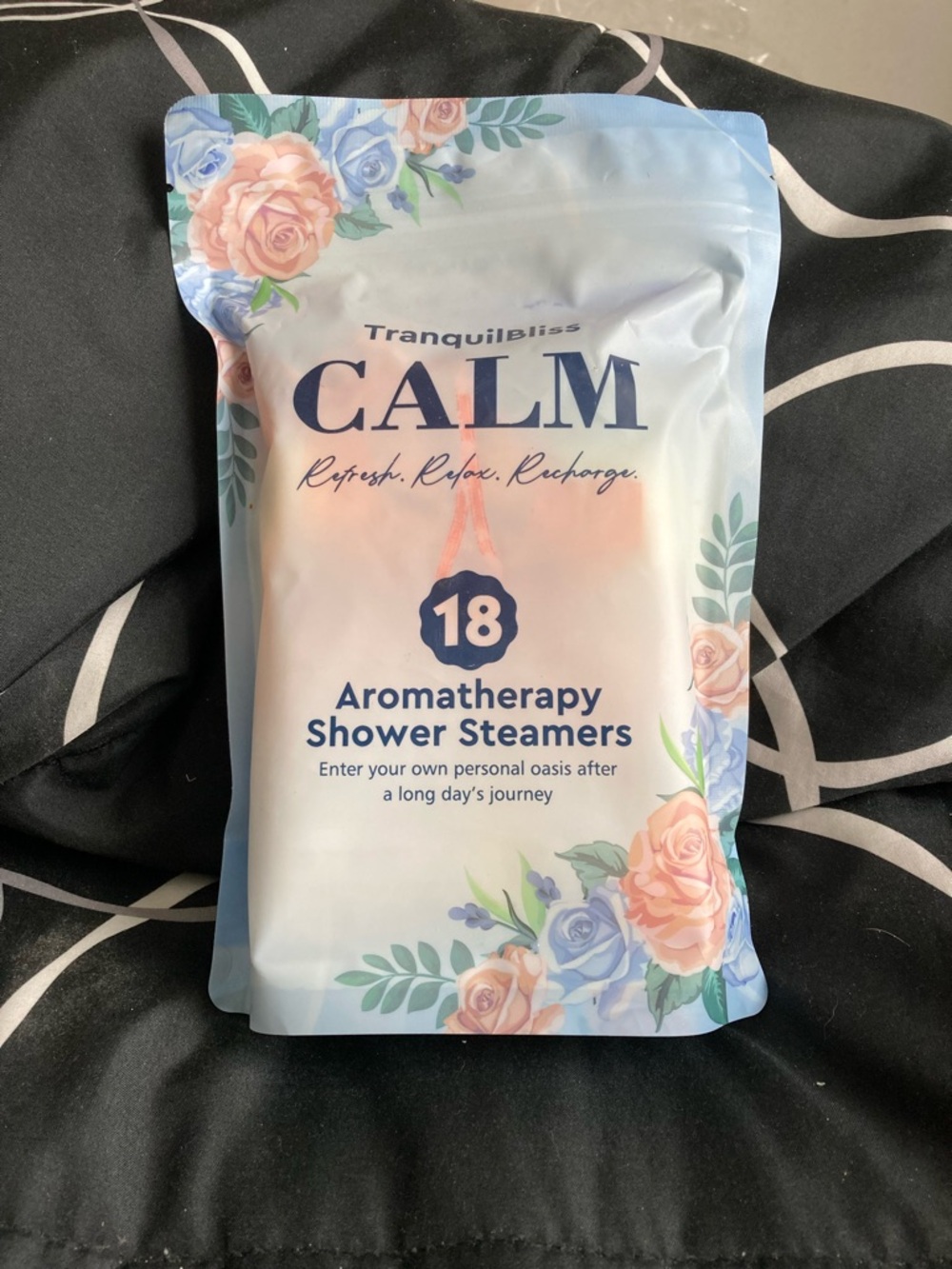 CALM Aromatherapy Shower Steamers - Blue Floral